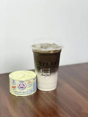 Hình ảnh Hojicha sữa gấu - only size L 700ml