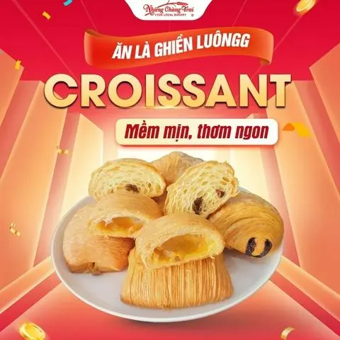Hình ảnh Bánh Croissand Nhân Sữa Nho