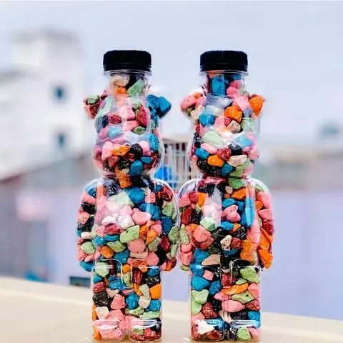 Hình ảnh Kẹo Sỏi Sôcôla Gấu Bearbrick(Chai 450gr)