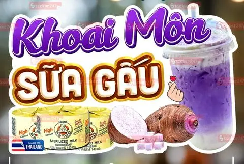 Hình ảnh Khoai môn sữa Gấu 700ml