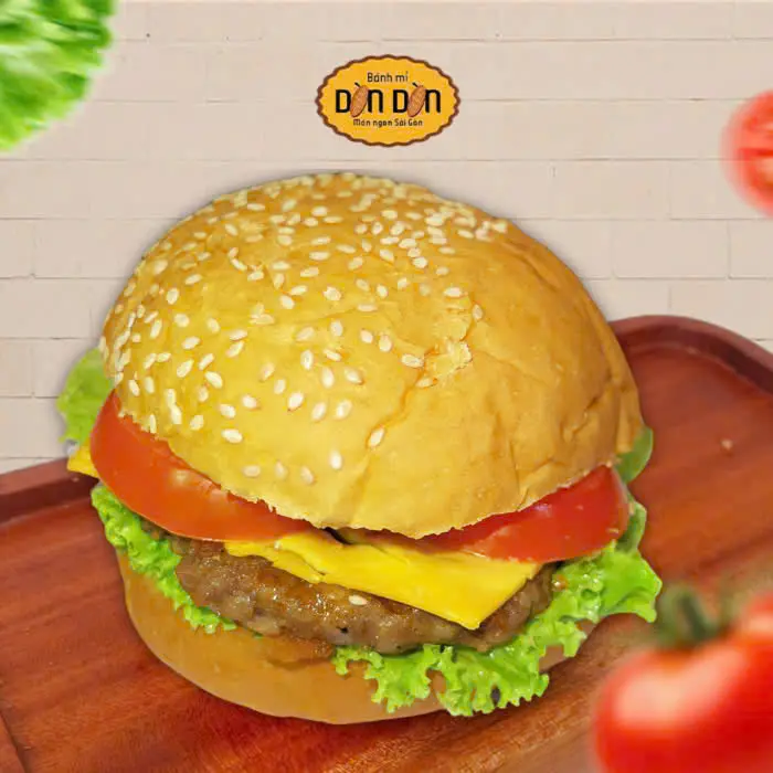 Hình ảnh HAMBURGER NHÂN PHÔ MAI
