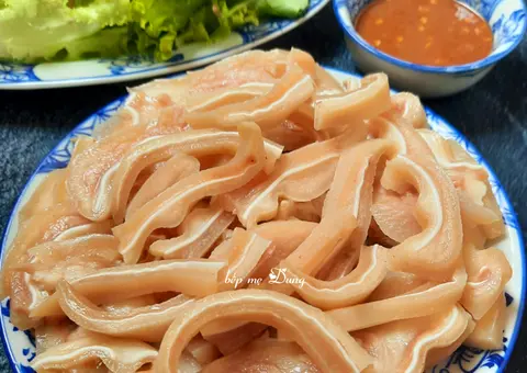 Hình ảnh Bún mắm nêm Thịt luộc Tai heo
