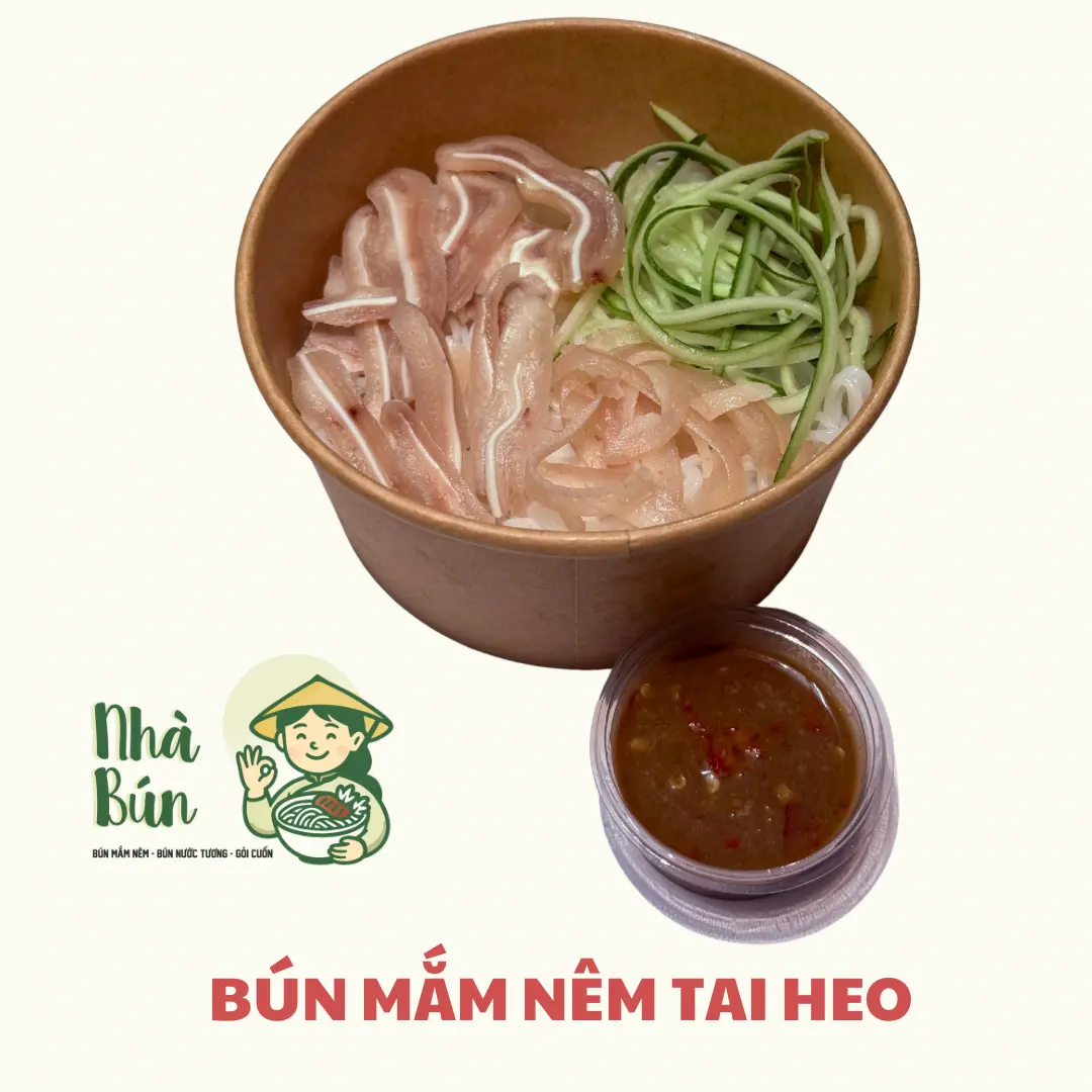 Hình ảnh Bún mắm nêm tai heo