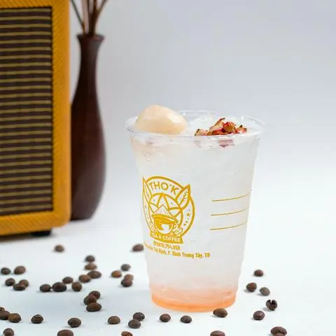 Hình ảnh Soda vải hoa hồng 600ml