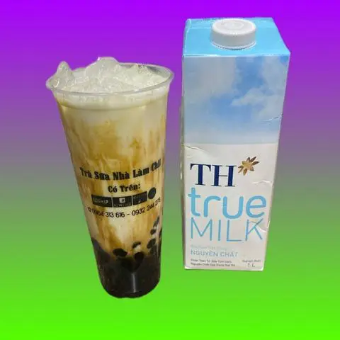 Hình ảnh Sữa tươi trân châu đường đen vị socola