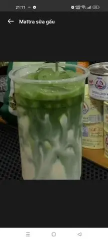 Hình ảnh mattcha sữa gấu