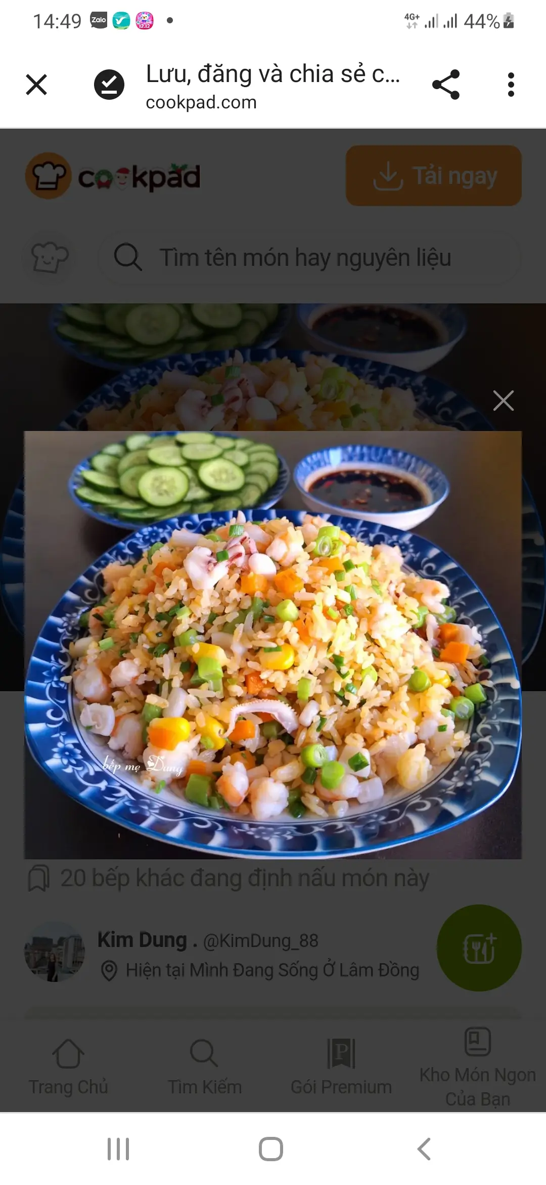 Hình ảnh Cơm mực sa tế