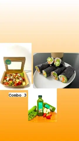 Hình ảnh Combo 3: 1 gỏi cuốn rong biển tôm, 1 salad địa trung hải, 1 detox