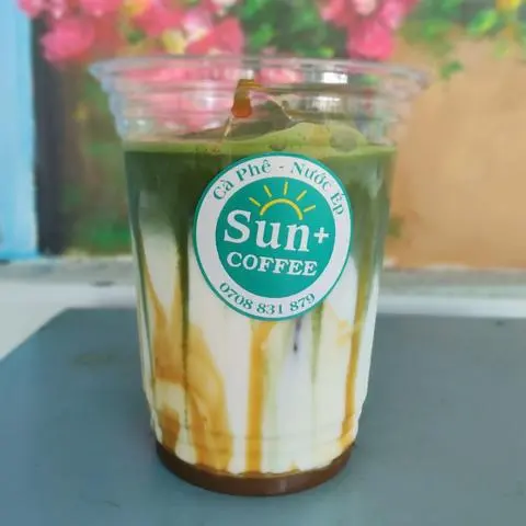Hình ảnh matcha latte caramel