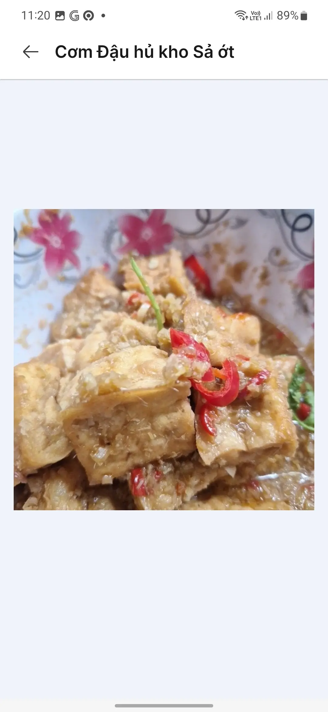 Hình ảnh Cơm Đậu hủ kho Sả ơt