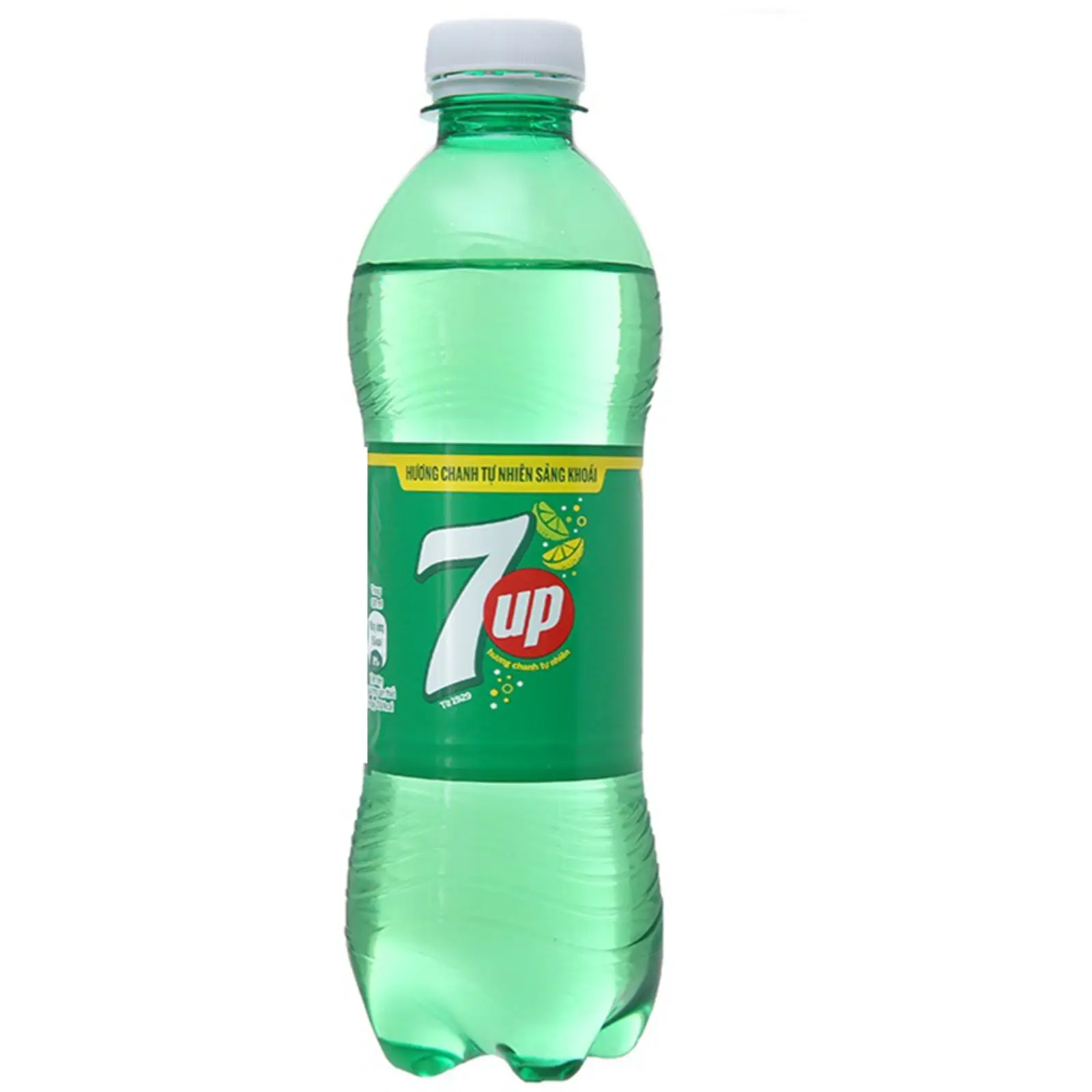 Hình ảnh 7Up chai 390ml kèm ly đá