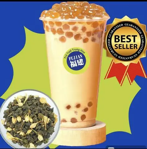 Hình ảnh Trà sữa olong lài Fujian Yelanshan- Ly 700ml