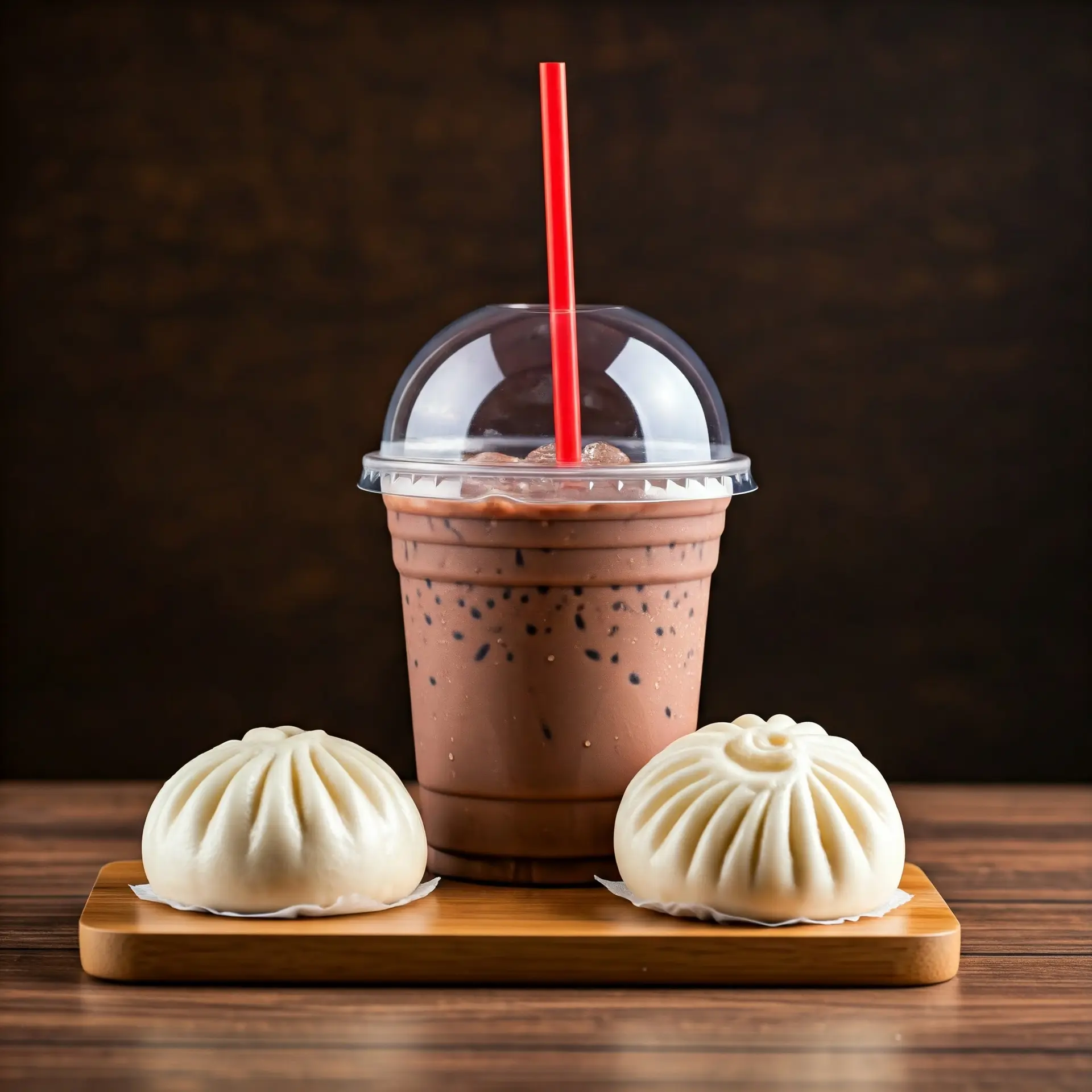 Hình ảnh Combo cacao sữa đá + bánh bao thịt 