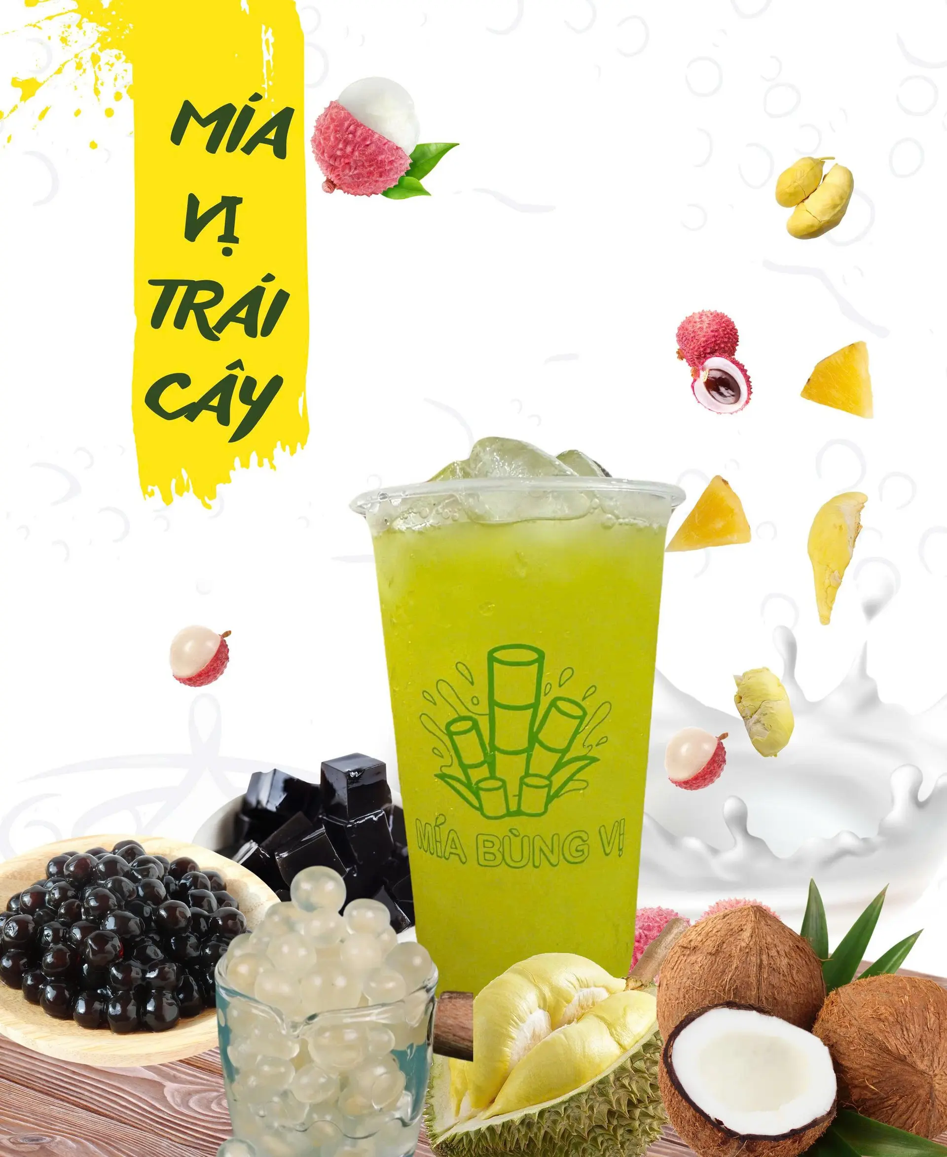 Hình ảnh Mía bùng vị trái cây