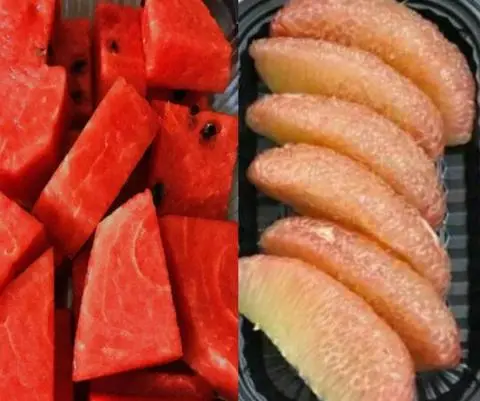 Hình ảnh Bưởi và Dưa Hấu Muối Tây Ninh lạnh ngon 600gr