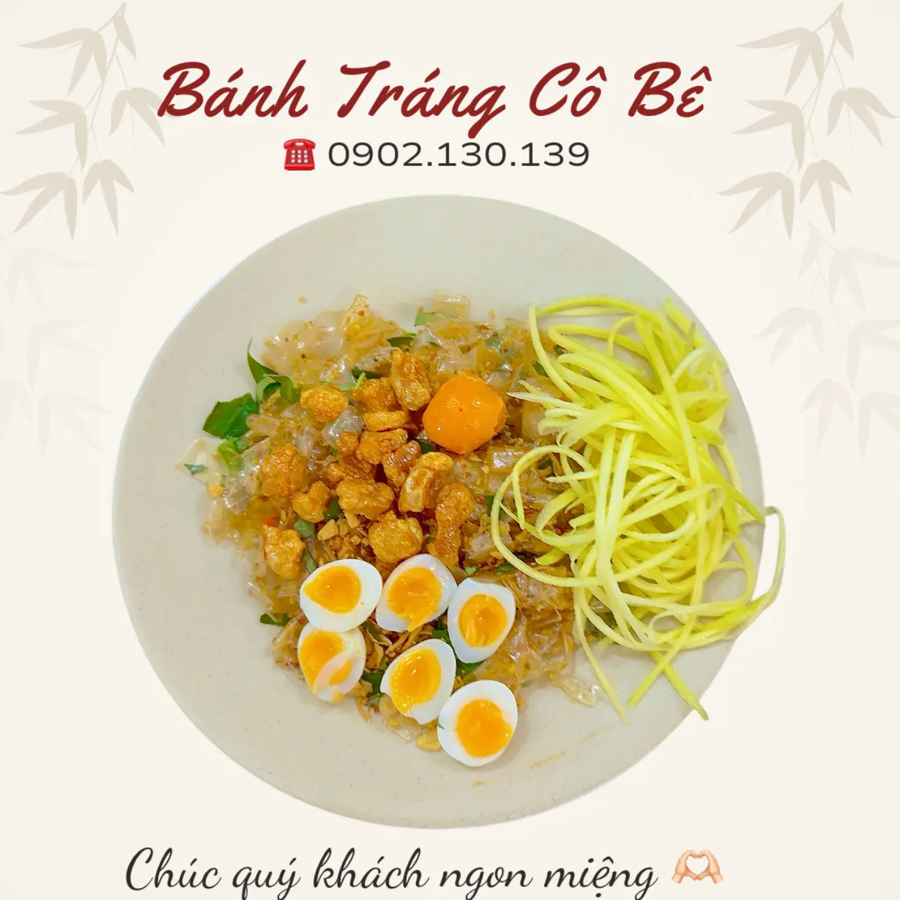 Hình ảnh Bánh Tráng muối tắc Cô Bê Full Topping [ size vừa]