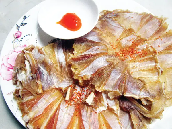 Hình ảnh khô cá đuối nướng