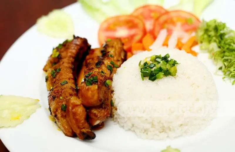 Hình ảnh cơm sườn cây 