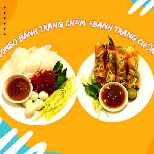 Hình ảnh Combo 1 bánh tráng chấm - 1 bánh tráng cuốn