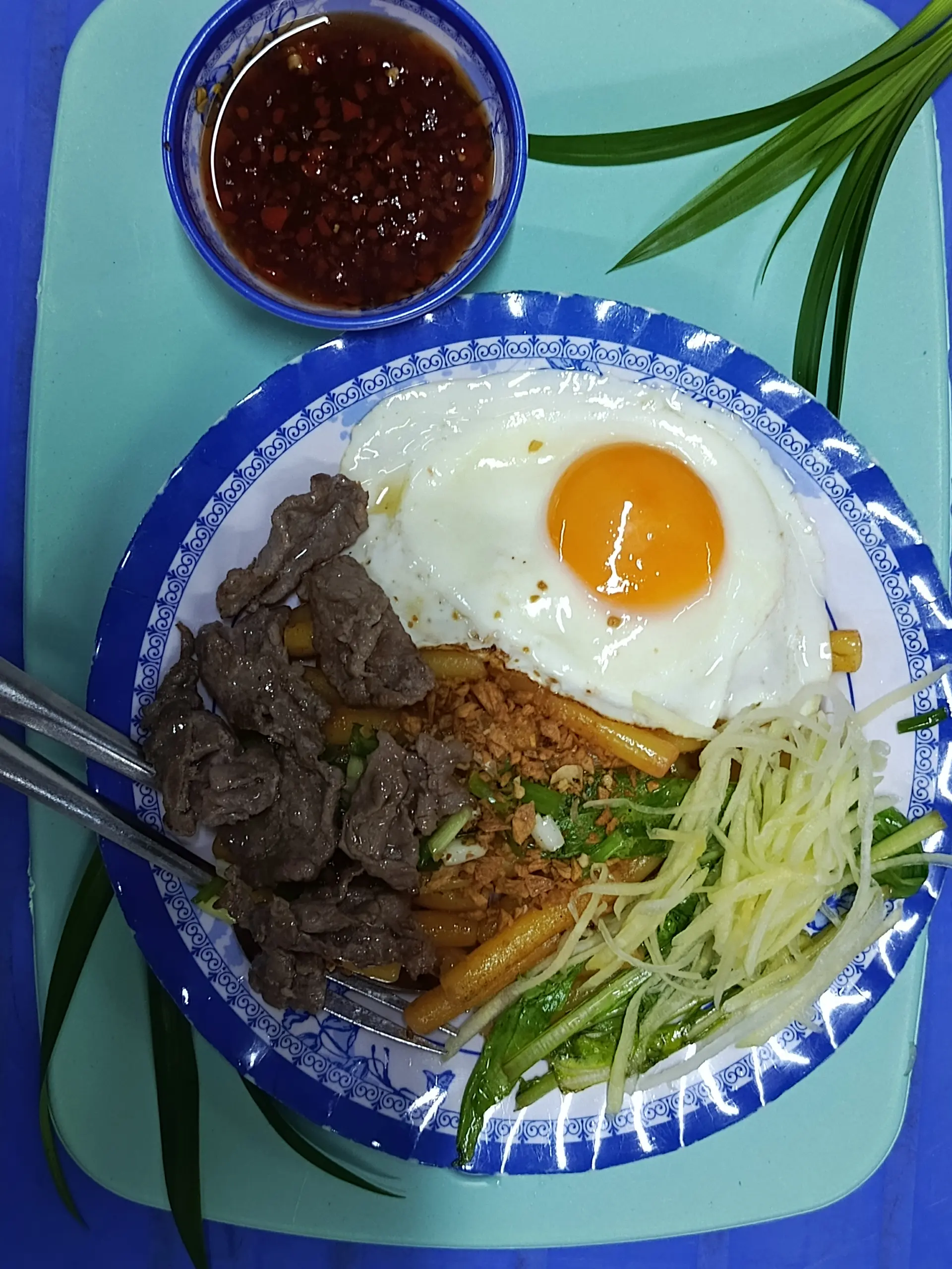 Hình ảnh nui xào bò trứng