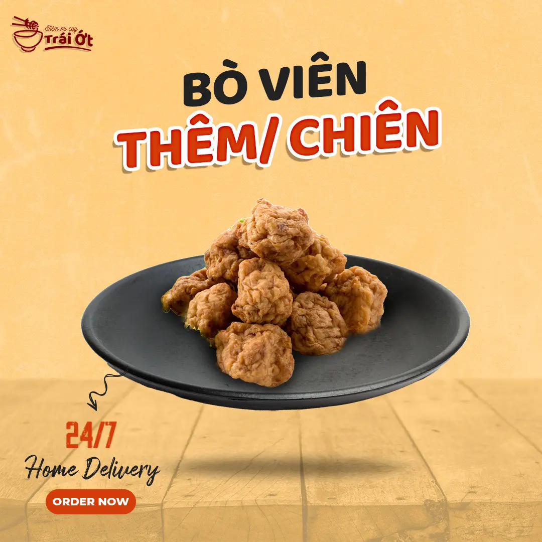 Hình ảnh Bò Viên Chiên - 15 viên