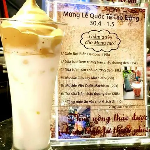 Hình ảnh Cà phê bọt biển Dalgona