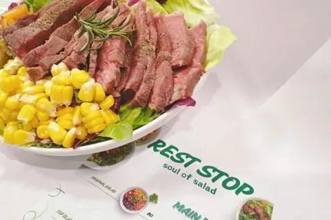 Hình ảnh 수비드 부채살 샐러드 / Sous vide Topblade Steak Salad / Salad Sous vide Lõi vai bò 