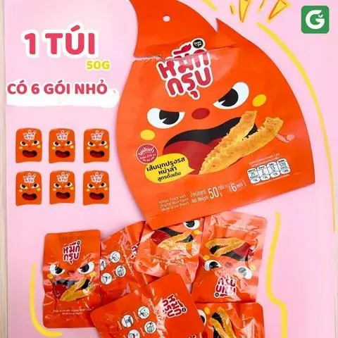 Hình ảnh MỰC SẬT SUNSU - VỊ SIÊU CAY (6 gói nhỏ) - Tiết kiệm 6.000