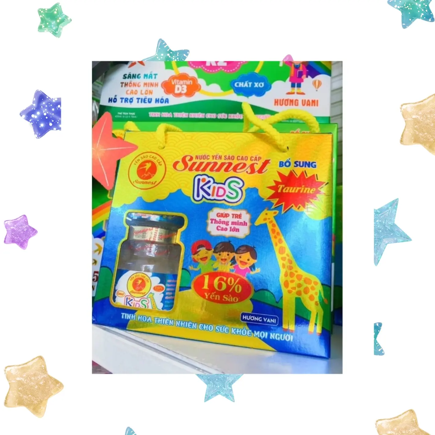 Hình ảnh Hộp 6 Hũ Yến Sào SUNNEST (Hương Vani) 20% Yến Cao Cấp Chuyên Dùng Cho Bé Giúp Khoẻ Mạnh, Cao Lớn