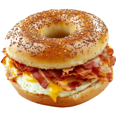 Hình ảnh Bagel thịt xông khói - bacons avocado bagel