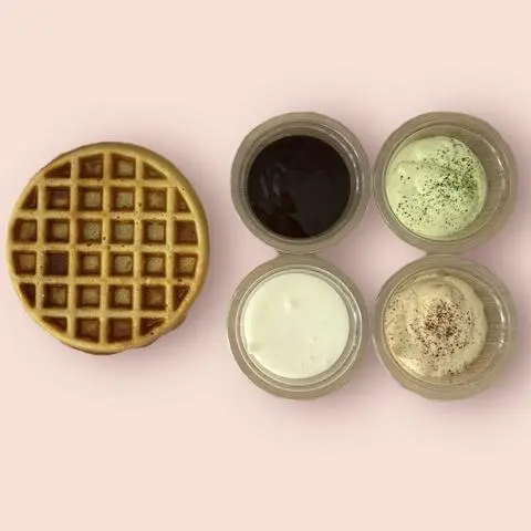 Hình ảnh (Mới) Bánh kẹp waffle chấm kem