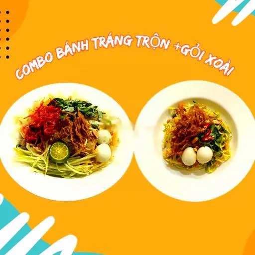 Hình ảnh Combo 1 bánh tráng trộn - 1 gỏi xoài