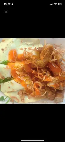 Hình ảnh Xôi chả cá _ Trứng ốp la  _ hành phi