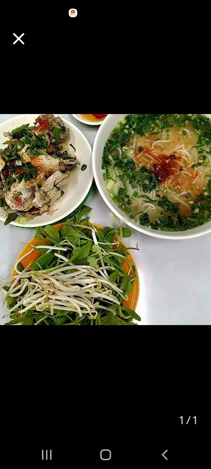 Hình ảnh Bún đầu cá.rêu tôm.