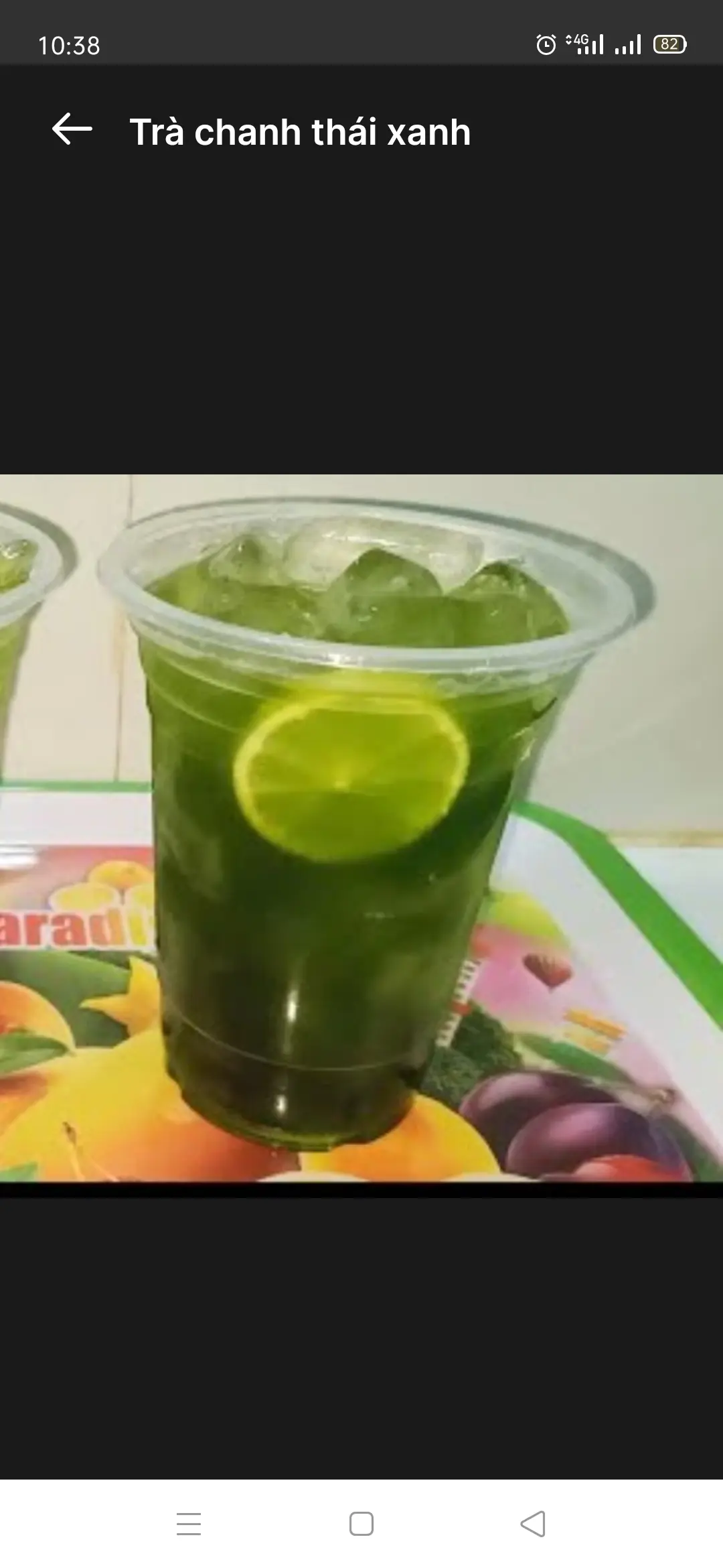 Hình ảnh trà chanh thái xanh