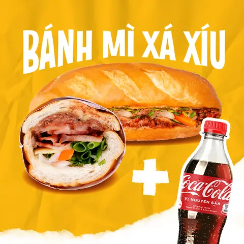 Hình ảnh Bánh Mì Xá Xíu ( Tặng 1 Coca )