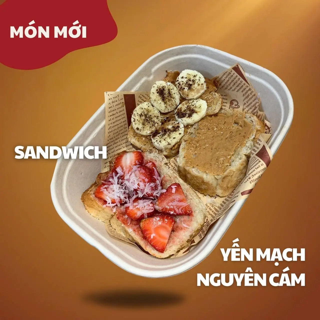 Hình ảnh Sanwich Yến Mạch Nguyên Cám