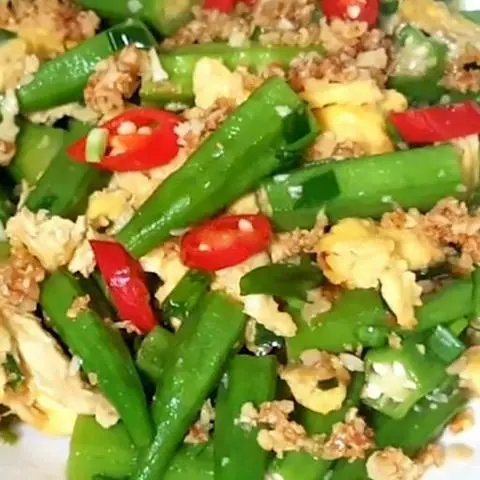 Hình ảnh Đậu bắp xào trứng