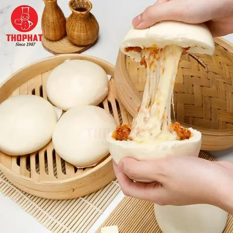Hình ảnh Bánh bao bò pizza phô mai