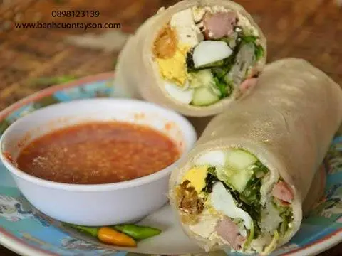Hình ảnh Bánh Cuốn Tây Sơn Cuốn Sẵn - 2 Cuốn Sẵn 