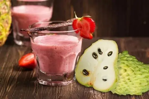 Hình ảnh Sinh Tố Dâu + Mãng Cầu