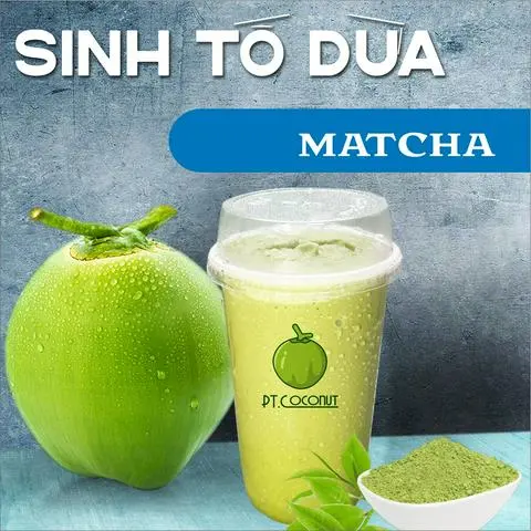 Hình ảnh Sinh Tố Dừa - Matcha 