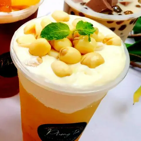 Hình ảnh Ô long sen vàng macchiato