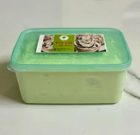 Hình ảnh Kem dừa Lá Dứa hộp 1kg