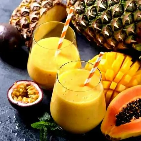 Hình ảnh Nước ép dâu - thơm - chanh dây