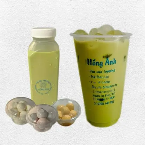 Hình ảnh Trà sữa Thái xanh khúc bạch (3 viên)