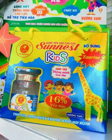 Hình ảnh Hộp 6 Hũ Yến Sào SUNNEST (Hương Vani) 20% Yến Cao Cấp Chuyên Dùng Cho Bé Giúp Khoẻ Mạnh, Cao Lớn