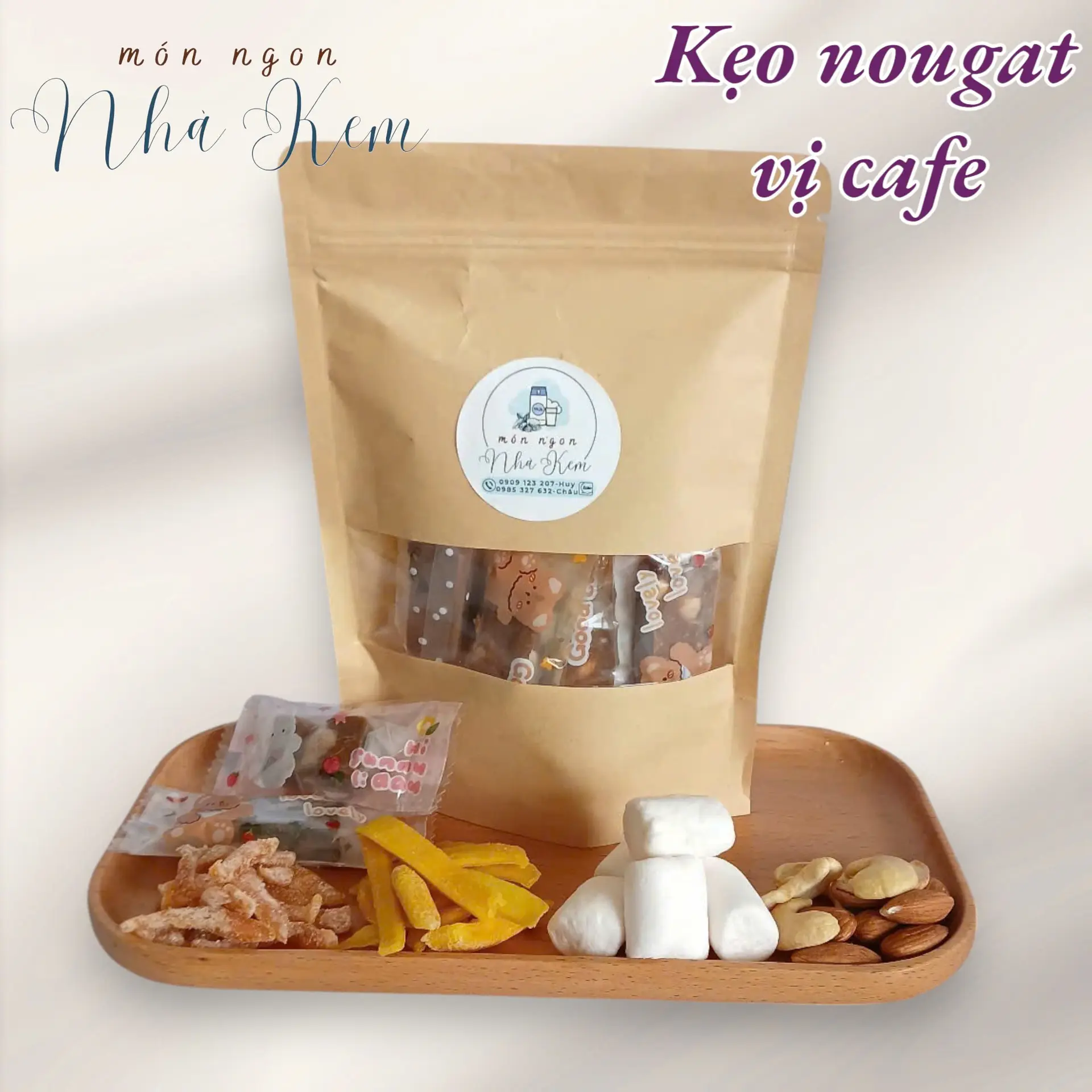 Hình ảnh Kẹo Nougat Vị Cafe