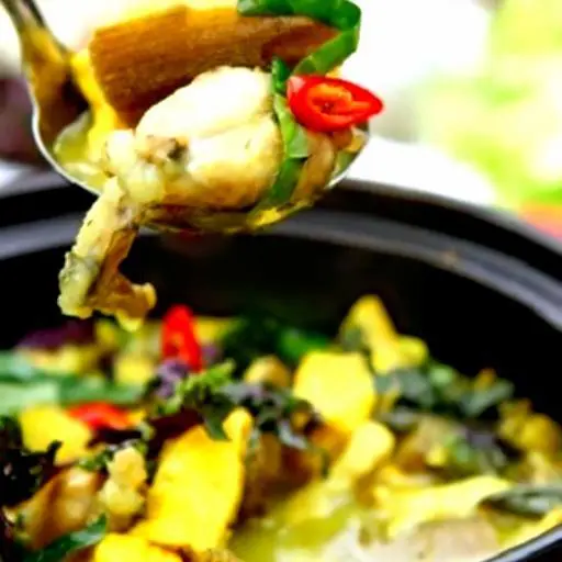 Hình ảnh Lẩu ếch lá giang