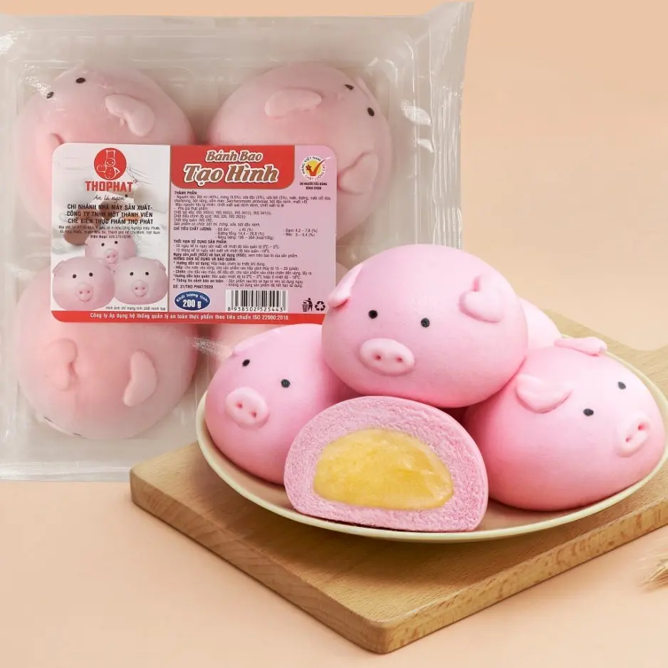 Hình ảnh bánh bao con heo 